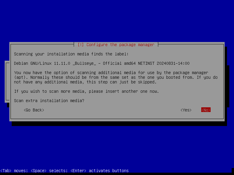 Guided install: Scan extra installation media