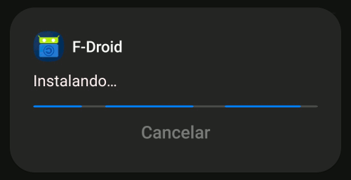 F-Droid: Installing application